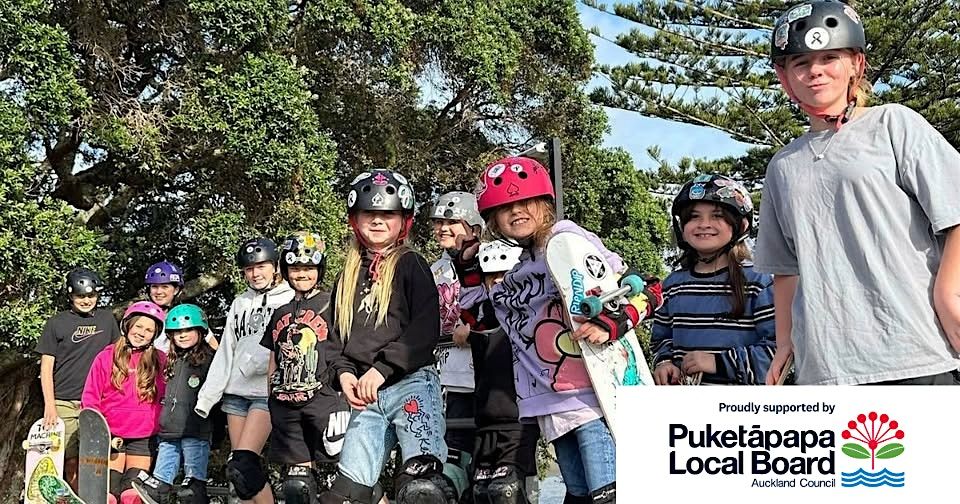 FREE Girls Skate NZ Skateboarding Clinic - Mt Roskill WM Skatepark