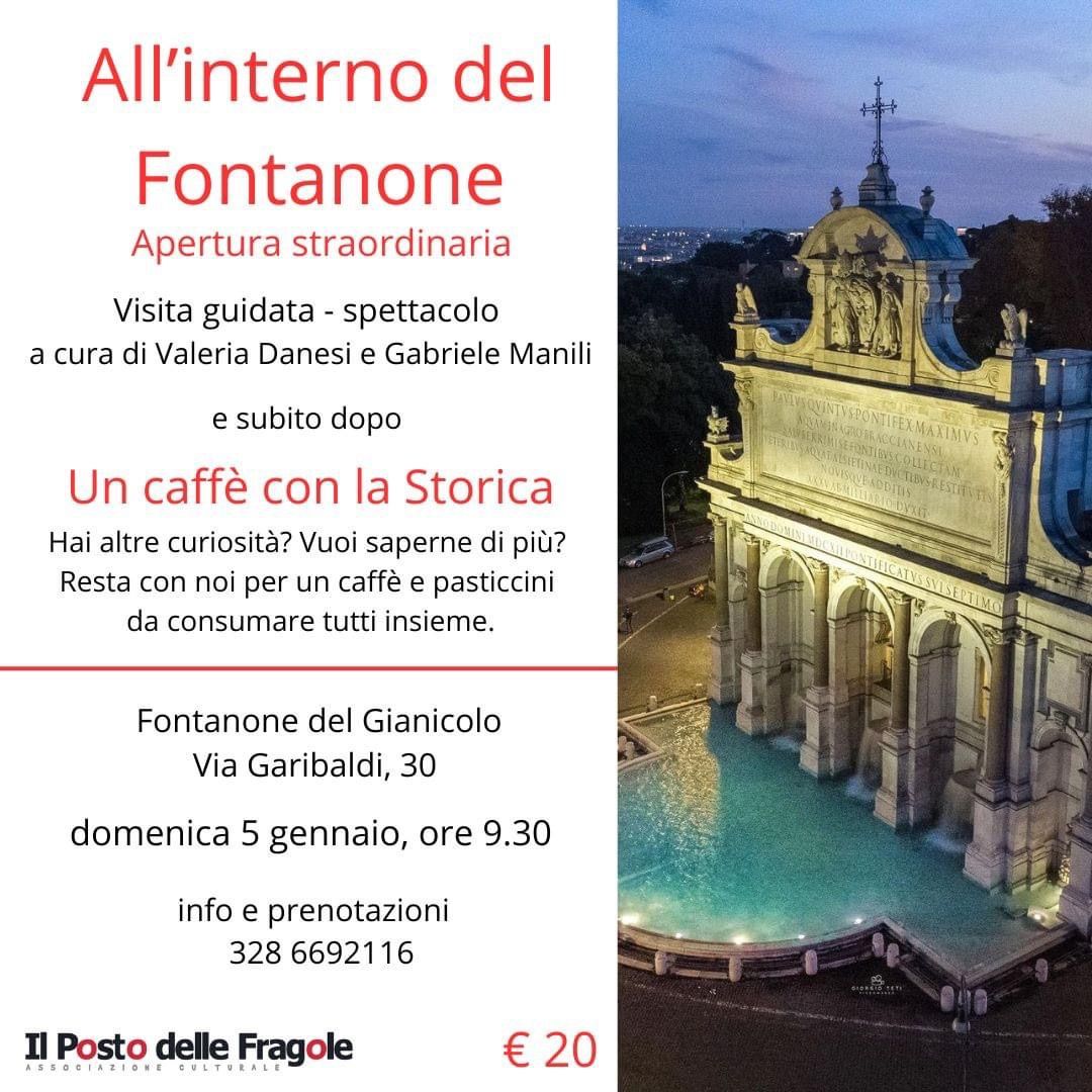 All'interno del Fontanone - Un caff\u00e8 con la Storica