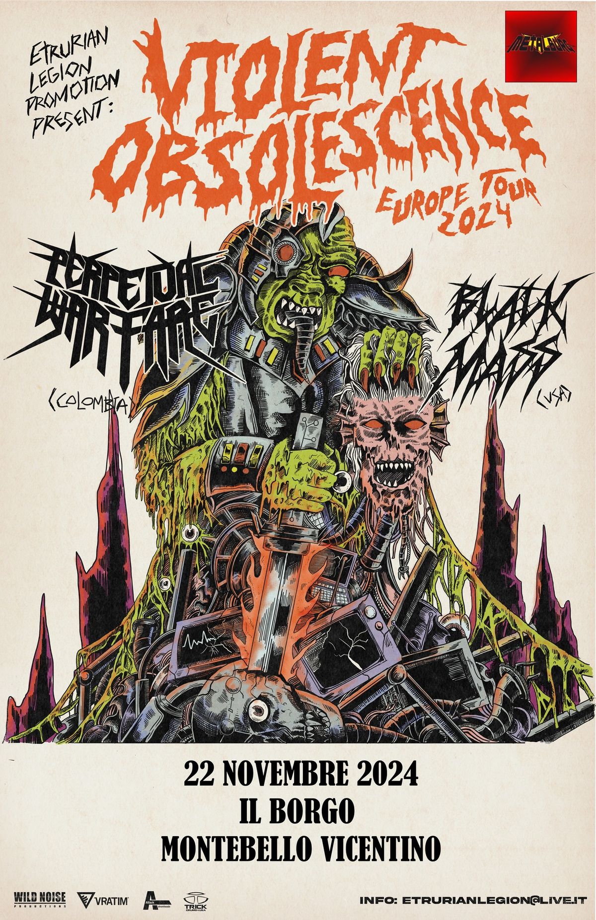 PERPETUAL WARFARE (THRASH COLOMBIA) + BLACK MASS (BLACK THRASH USA) + KOLON @IL Borgo