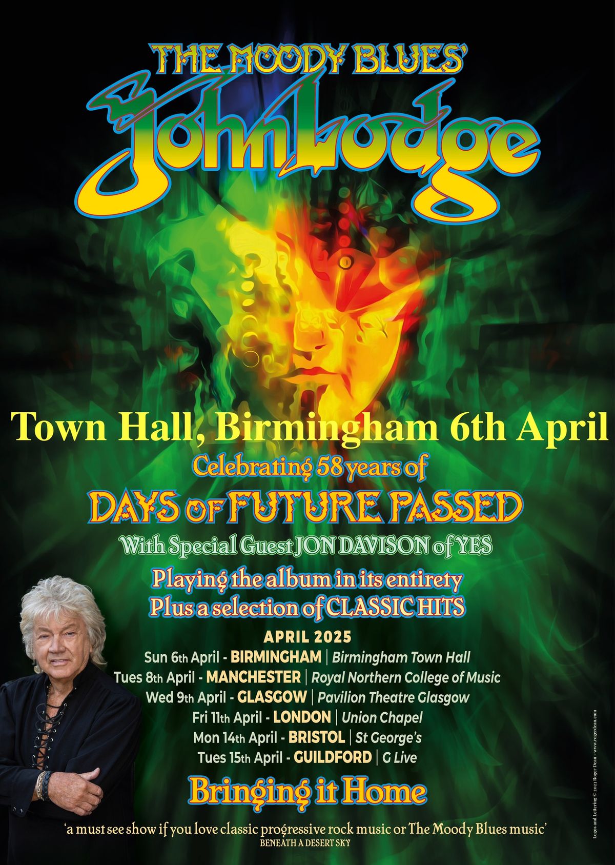 Birmingham Town Hall The Moody Blues' John Lodge Performs Days of Future Passed - Bringing it Home