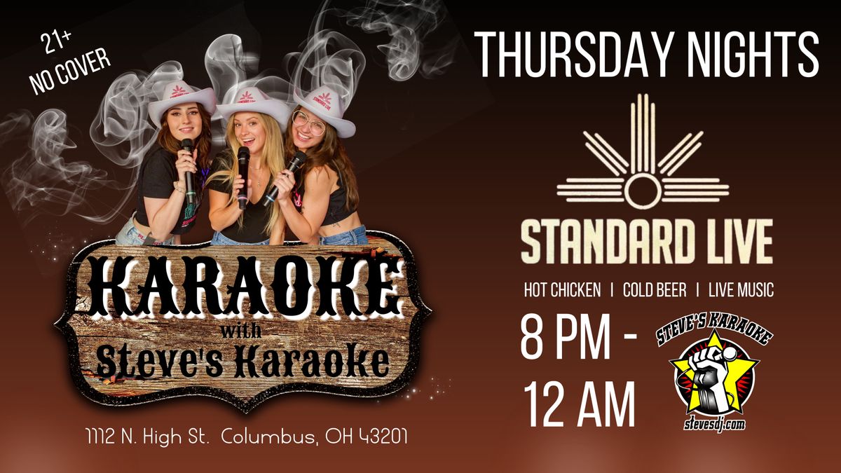 Thursday Karaoke Nights at Standard Live!