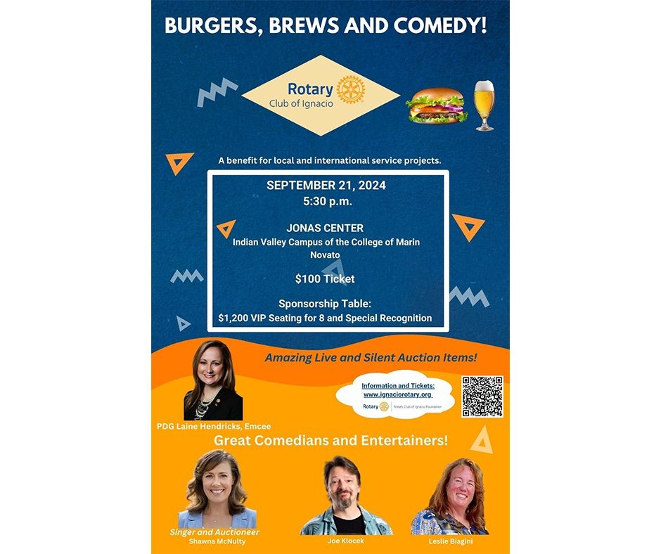 Burgers, Brews and Comedy 2024