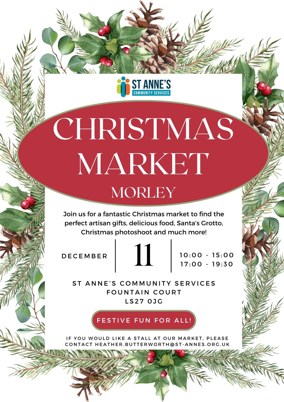 St Anne's Christmas Markets 2024 - MORLEY