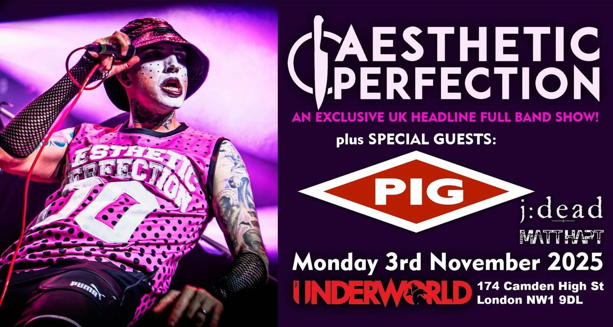 AESTHETIC PERFECTION + Special Guests:  PIG + J:DEAD &amp; MATT HART