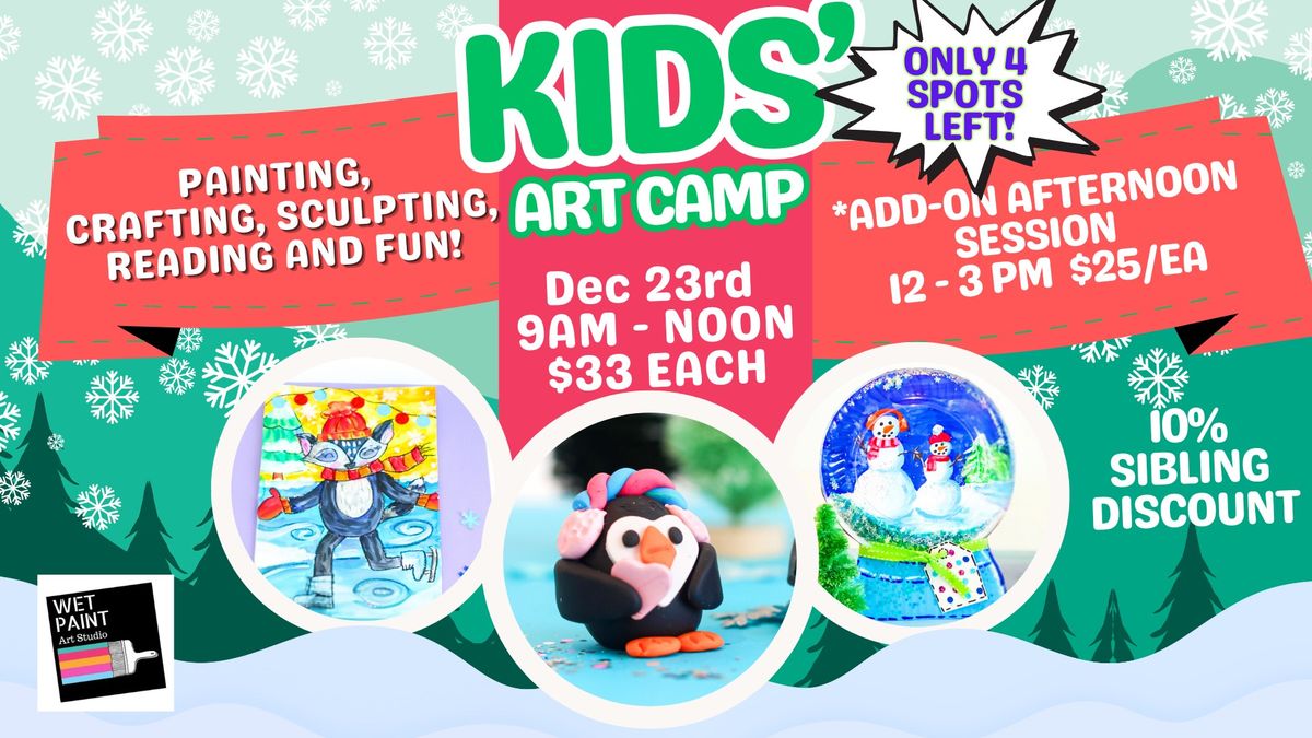 Kids' Winter Art Camp Dec 23rd