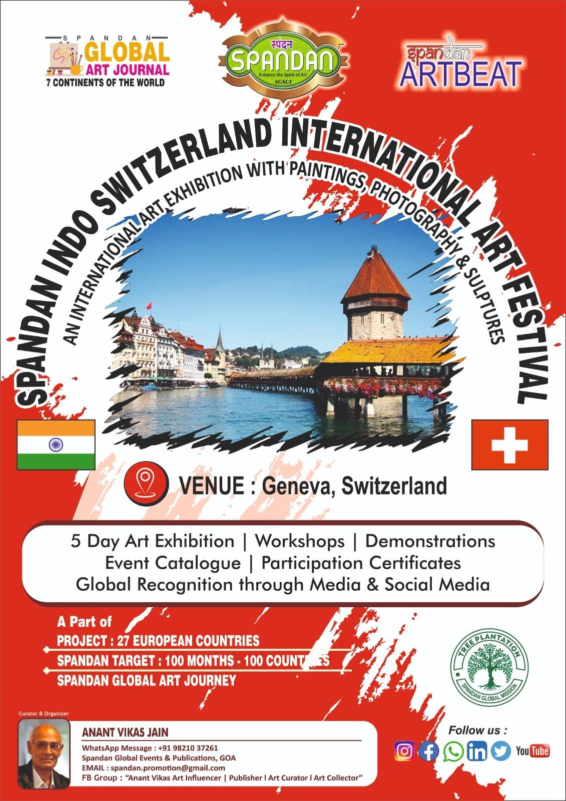 142ND EDITION  - SPANDAN INDO - SWITZERLAND INTERNATIONAL ART FESTIVAL