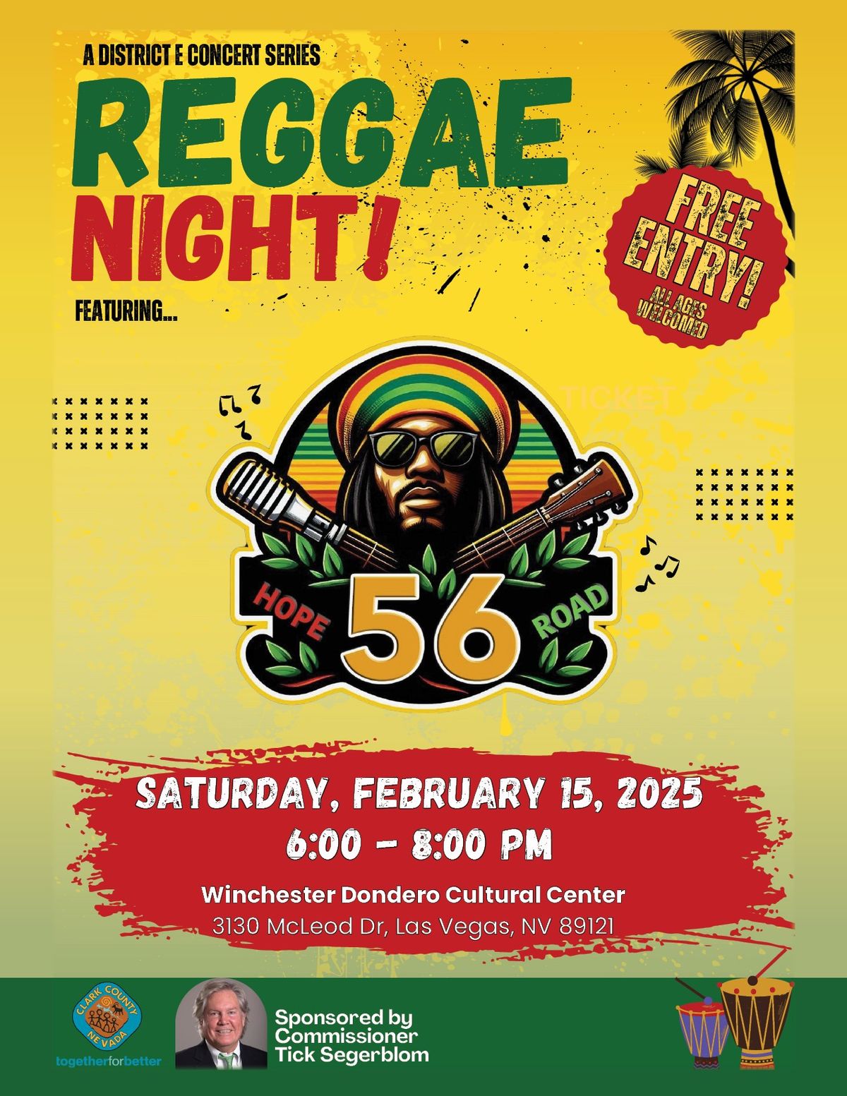 Free Reggae Night! - featuring 56 Hope Road