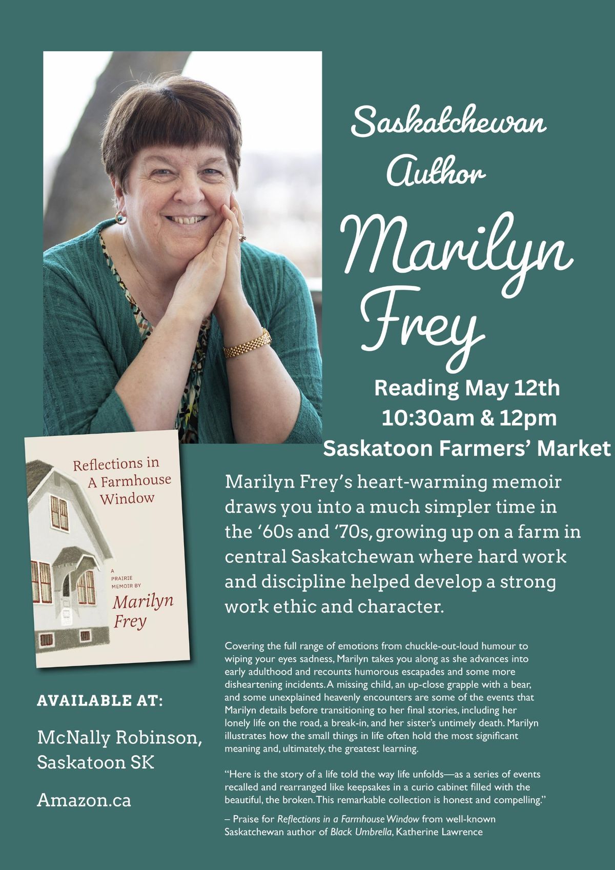 Marilyn Frey - Author Reading at Saskatoon Farmers' Market