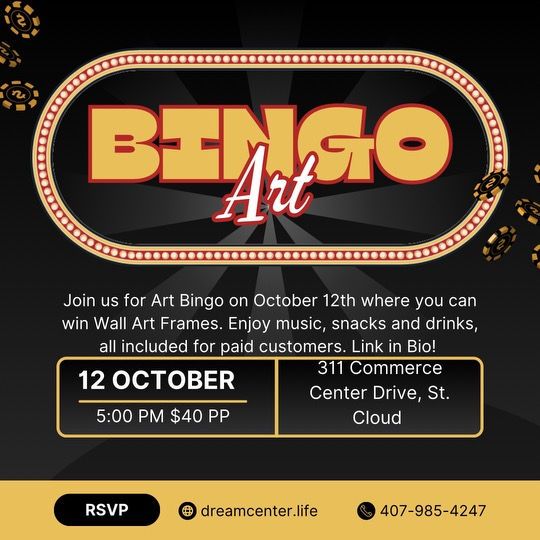 Wall Art Bingo Fundraiser