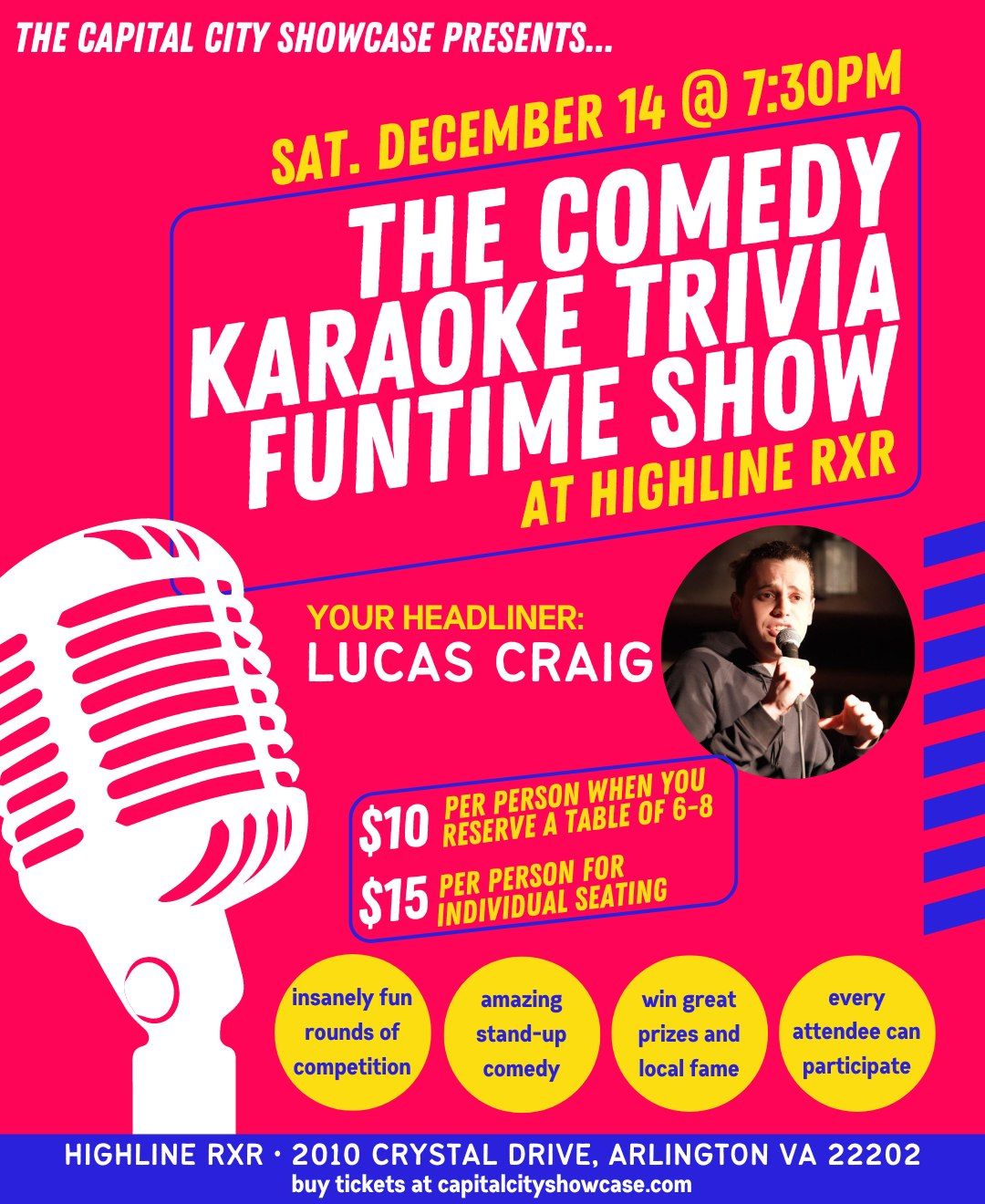 The Comedy Karaoke Trivia Funtime Show with Lucas Craig