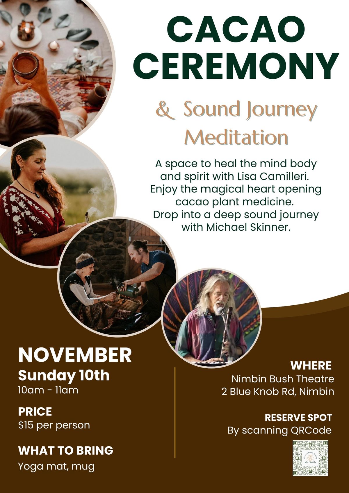 Cacao and Sound Journey Meditation - November 10th @ 10am - 11am