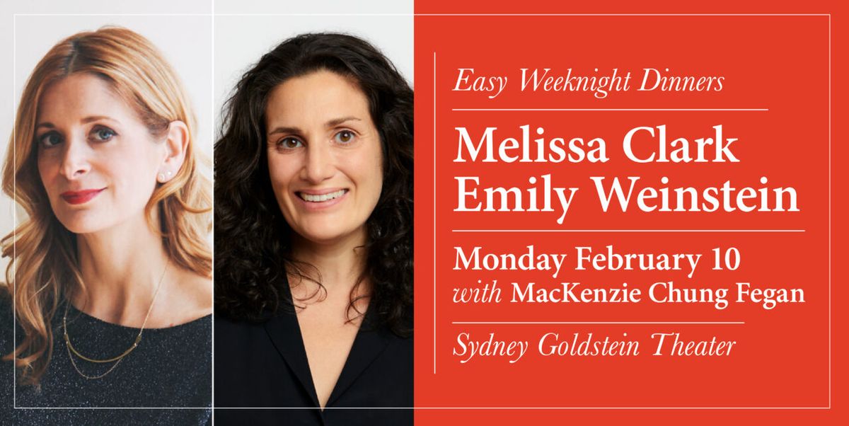 Melissa Clark and Emily Weinstein at Sydney Goldstein Theater