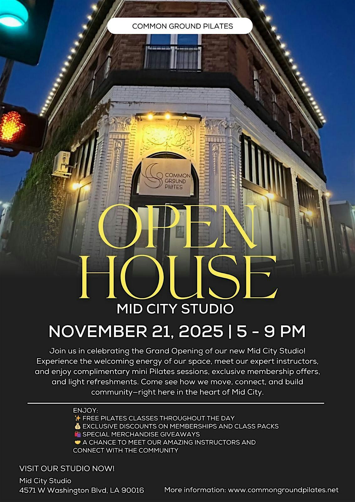 Common Ground Pilates  OPEN HOUSE \/ ART GALLERY OPENING