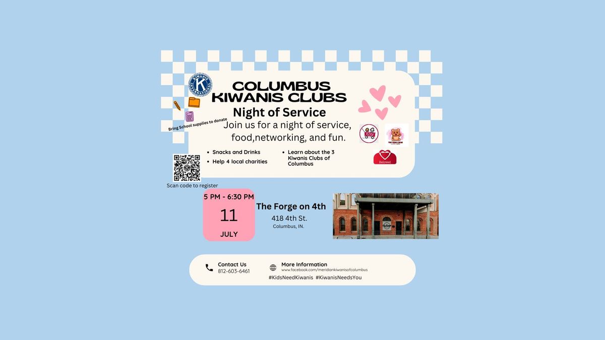 Columbus Kiwanis Clubs Night of Service