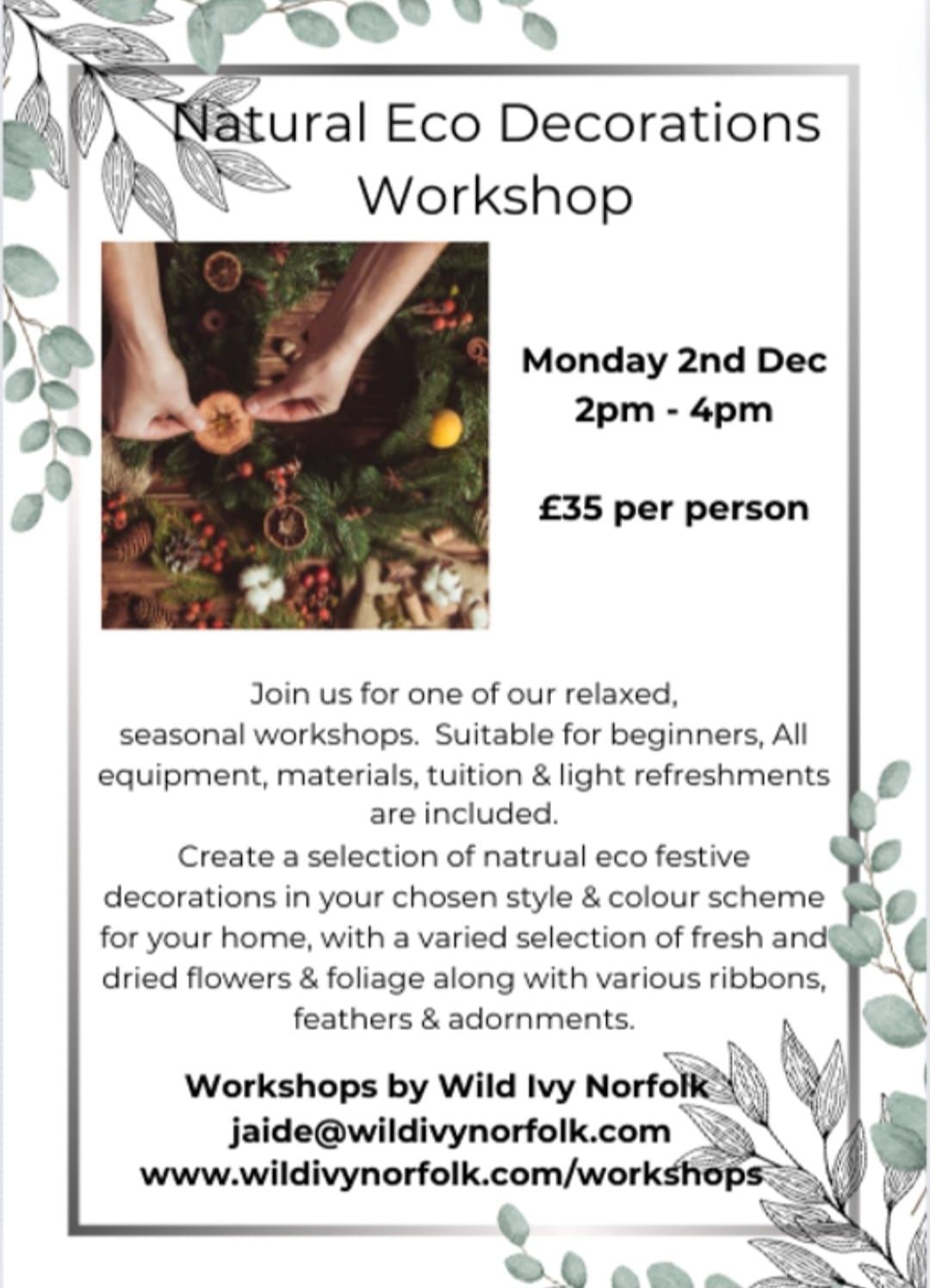 Festive Eco Decorations Workshop