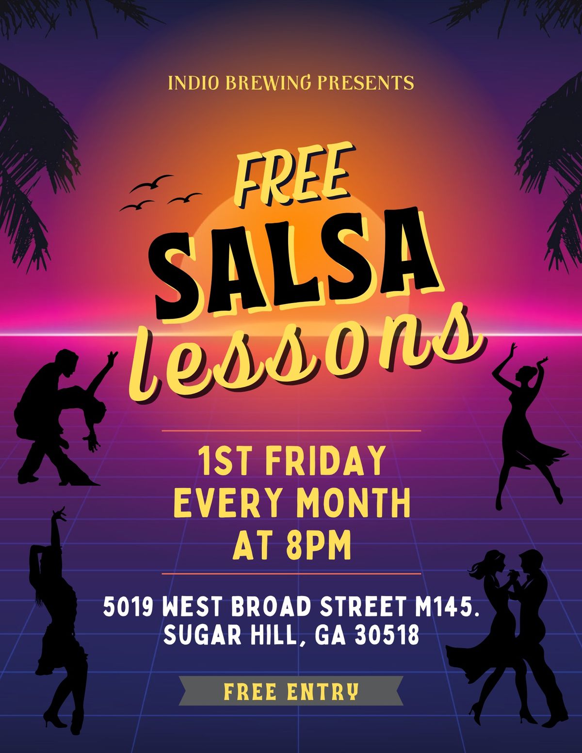 \ud83d\udc83\ud83c\udffb FREE Salsa Lessons at Indio Brewing \ud83c\udf7b