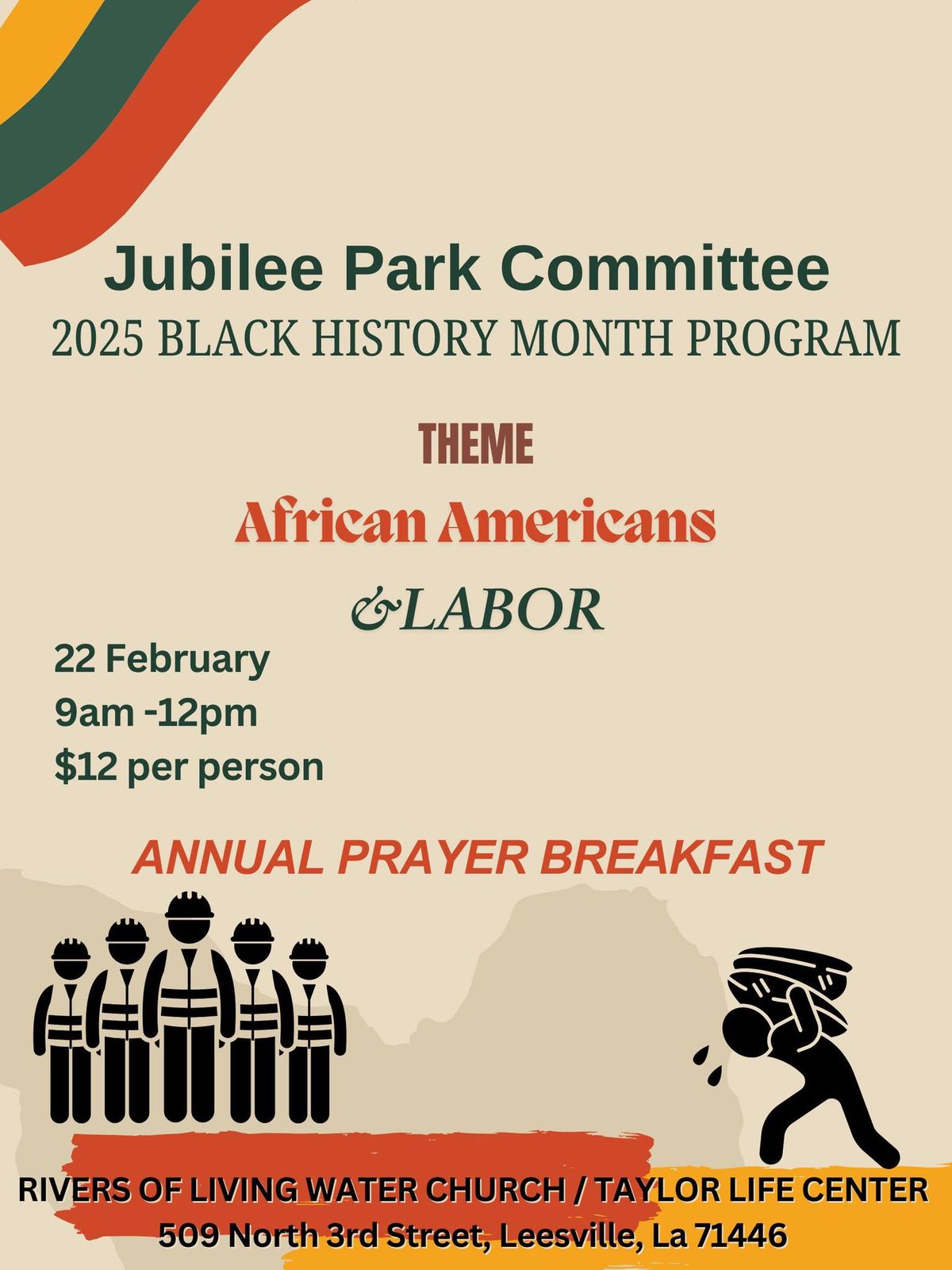 Jubilee Black History Month Prayer Breakfast