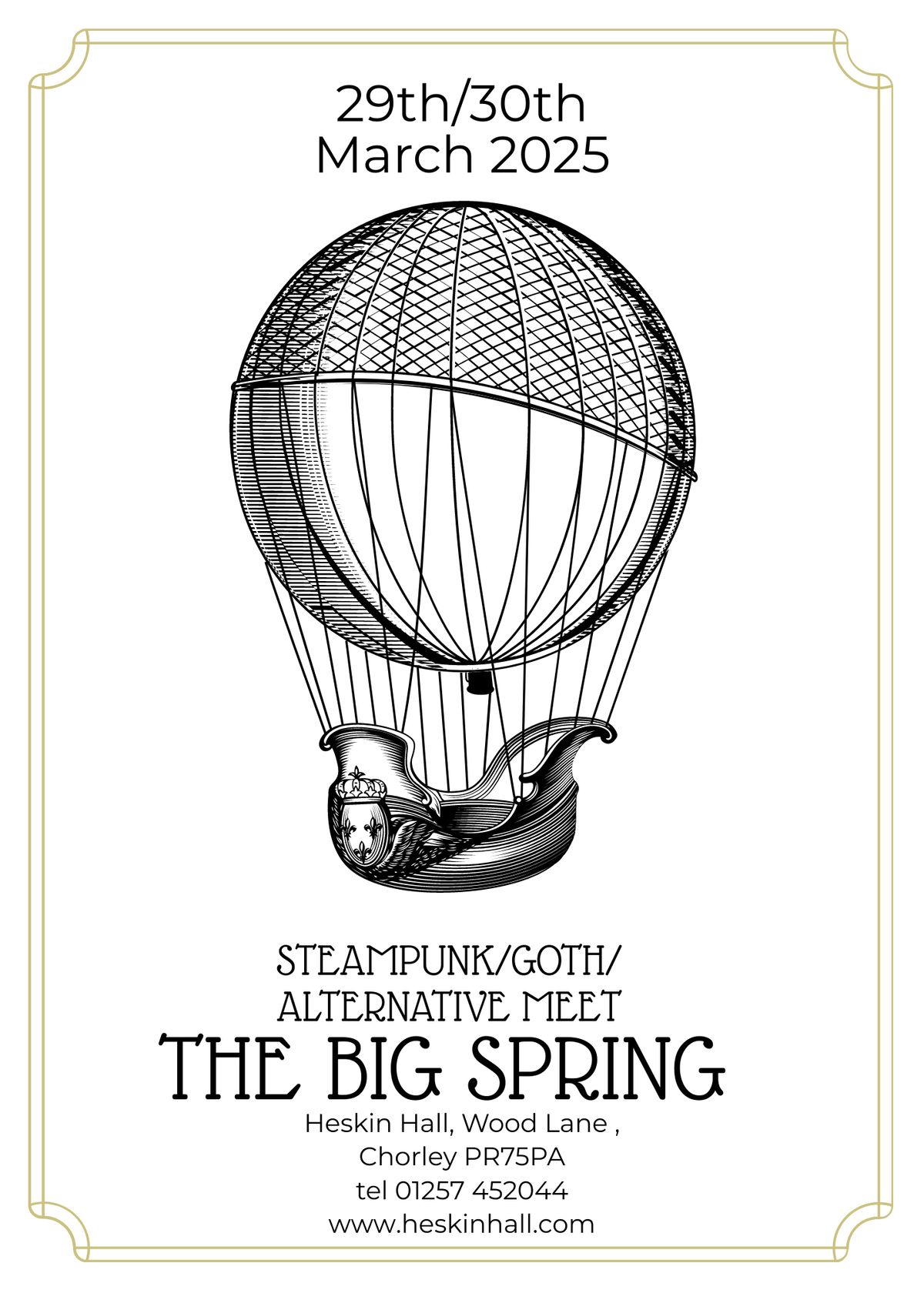 The Big Spring Steampunk weekend 29\/30 March 2025