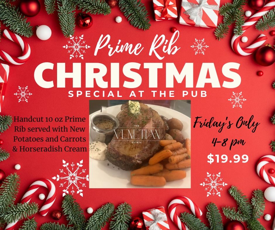 Friday Night Prime Rib Special at The Pub 