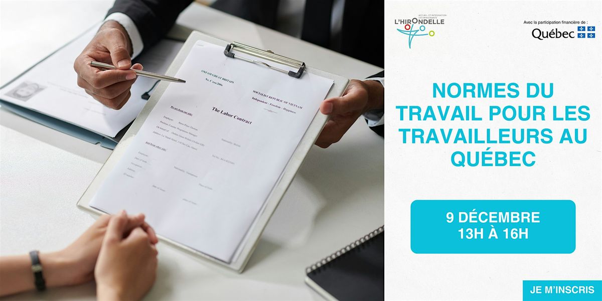 Normes du travail pour les travailleurs au Qu\u00e9bec