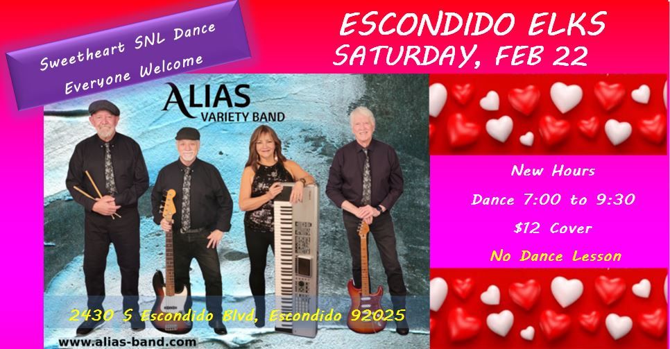 ALIAS - Escondido Elks - Saturday, Feb 22