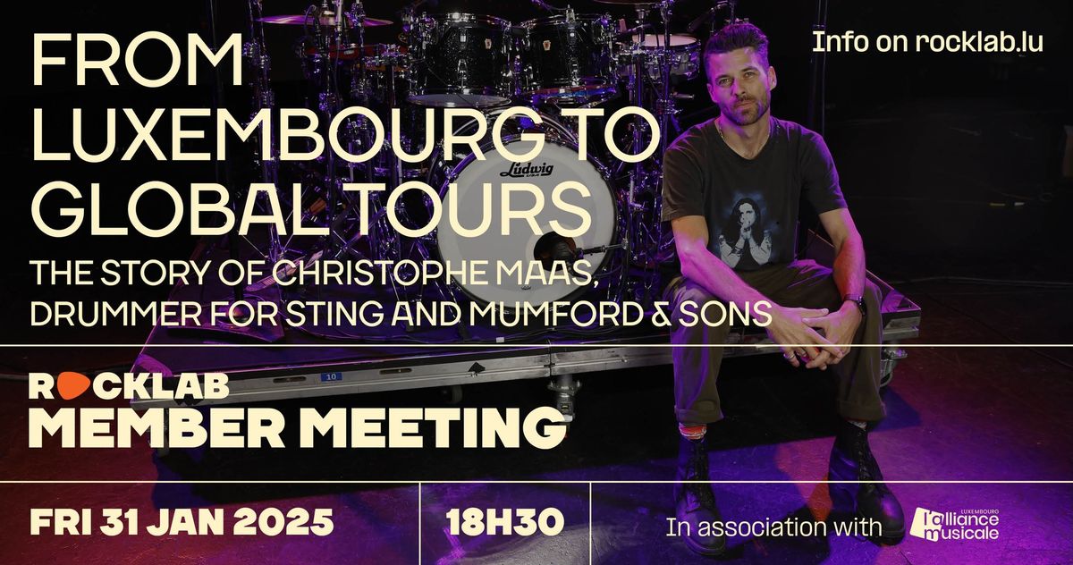 From Luxembourg to global tours: the story of Christophe Maas \u2022 Rockhal, Luxembourg