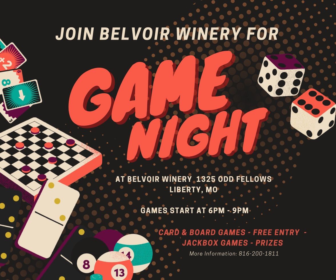 Board Game Night and Jackbox Games at Belvoir Winery!