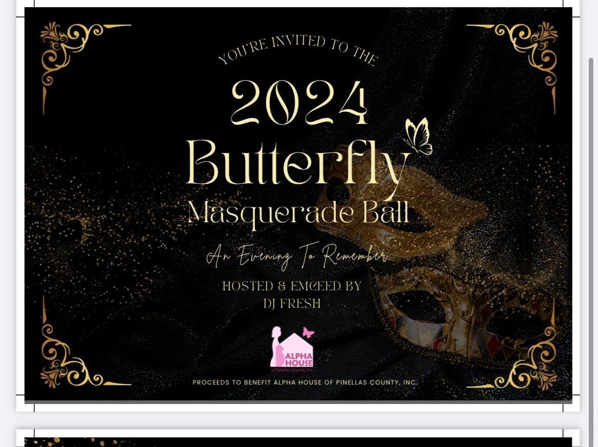 2024 Butterfly Masquerade Ball for ALPHA House of Pinellas