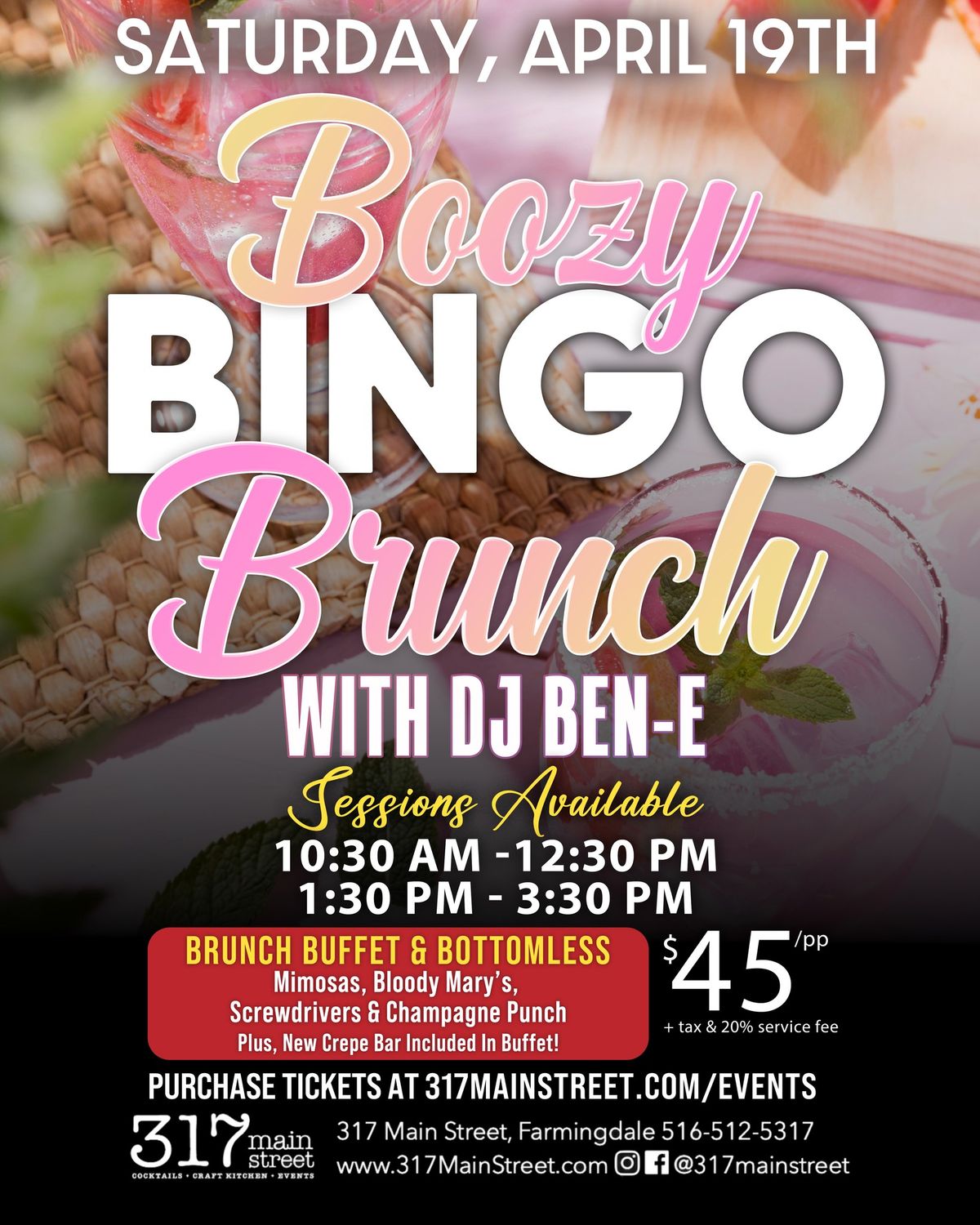 Boozy Bingo Brunch at 317 Main Street!