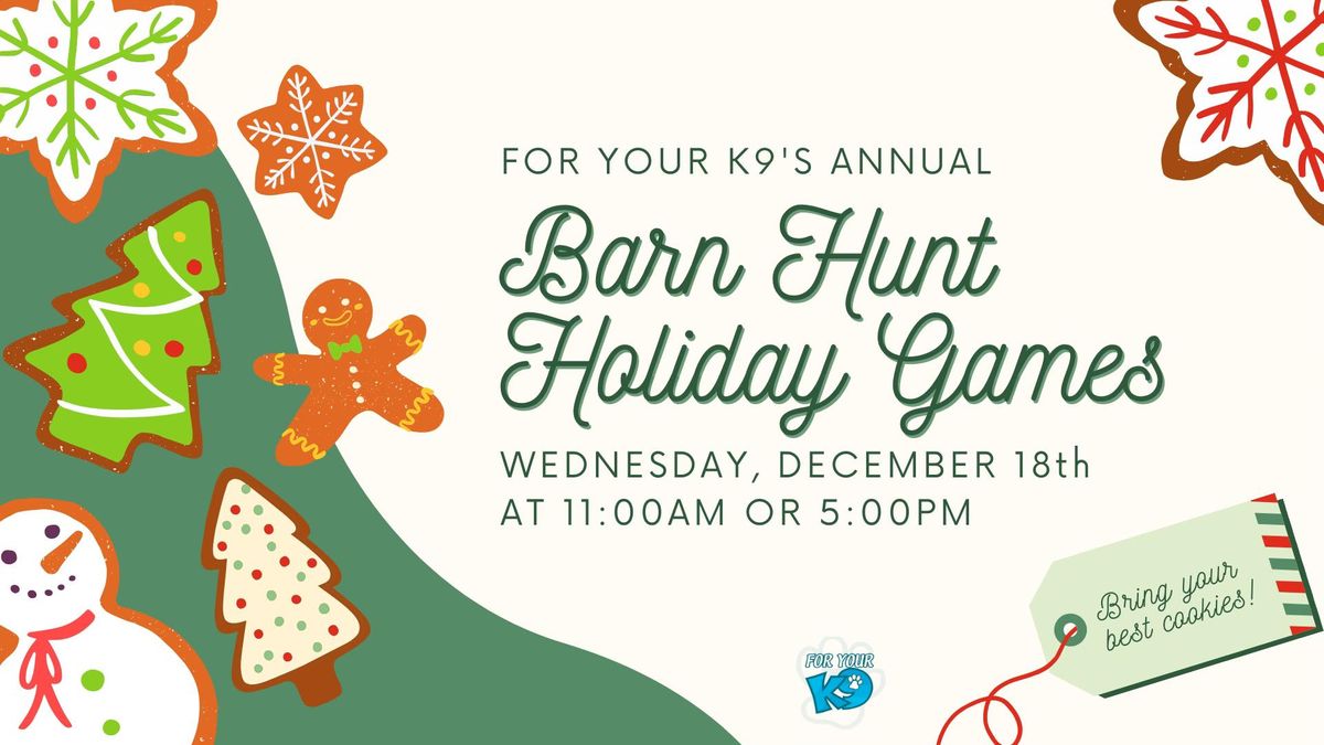 Barn Hunt Holiday Games - DAY TIME 