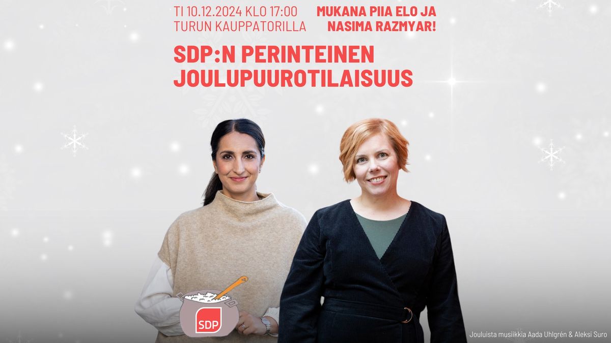 SDP:N PERINTEINEN JOULUPUUROTILAISUUS