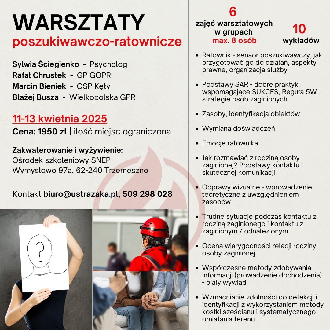 Warsztaty poszukiwawczo-ratownicze