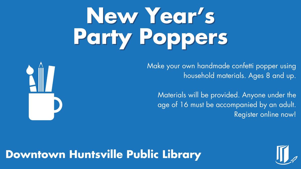 New Year's Party Poppers