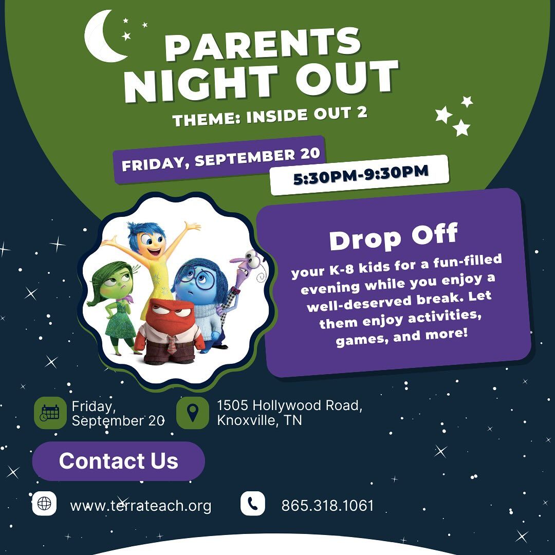 Parents Night Out: Inside Out 2 theme!