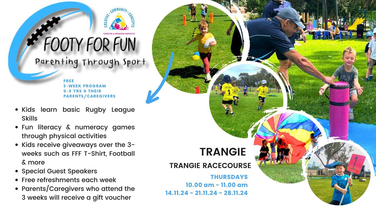 TRANGIE 3 week Footy For Fun Program