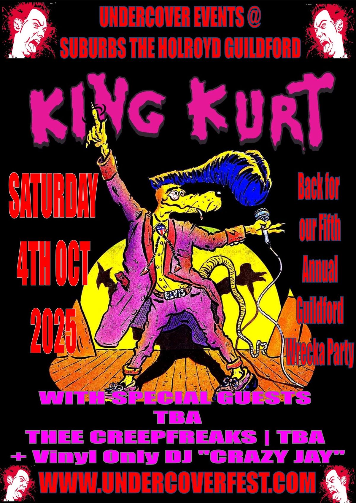 King Kurts Annual Guildford Wreck a Party Mk V with special guests 