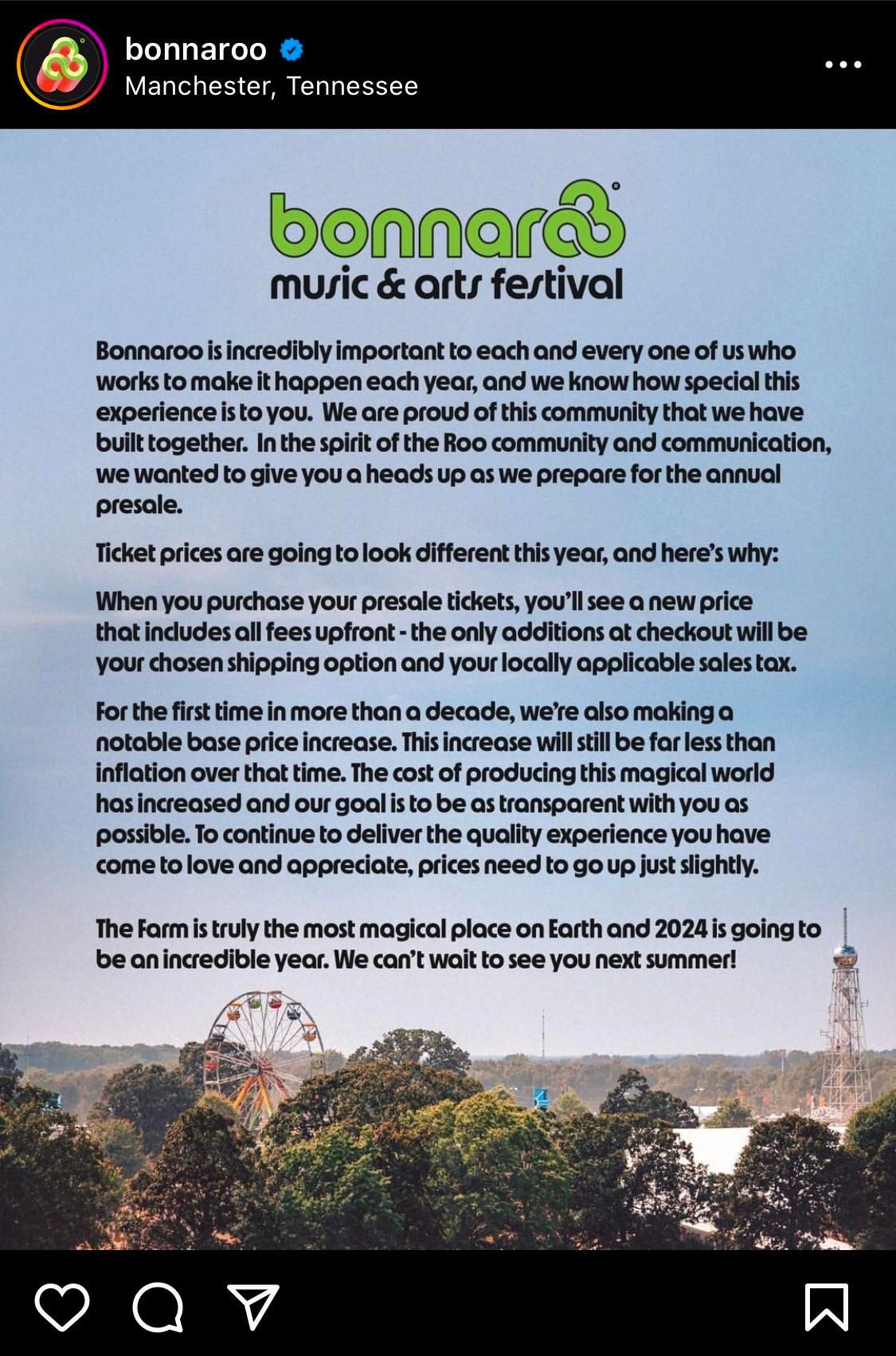 2025 Bonnaroo Music and Arts Festival - 4 Day Pass at Bonnaroo Manchester Farm