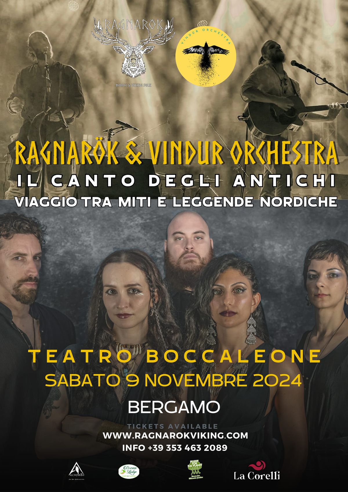 Ragnar\u00f6k & Vind\u00fcr Orchestra al Teatro BOCCALEONE - Bergamo 