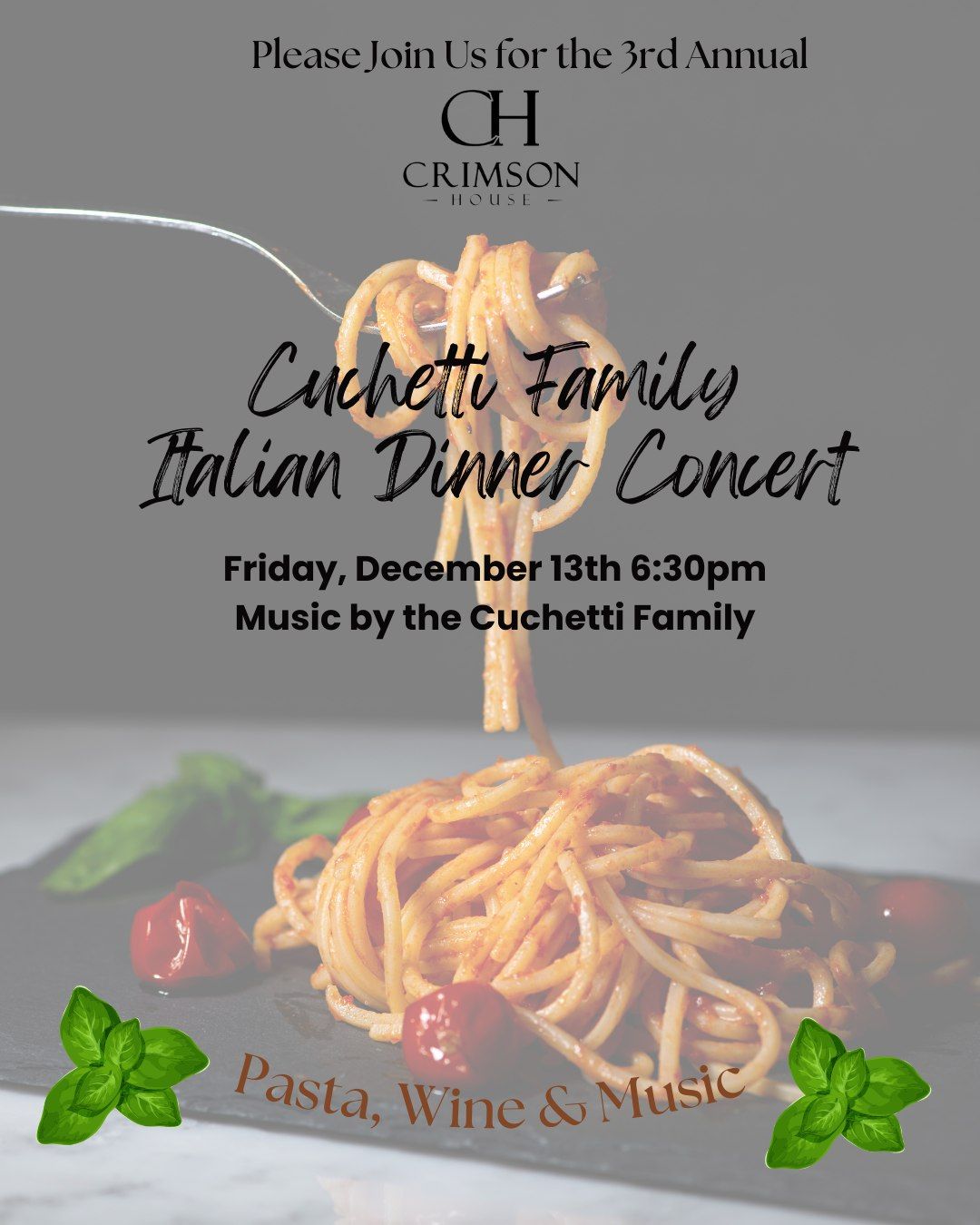 Cuchetti Family Italian Dinner & Christmas Concert