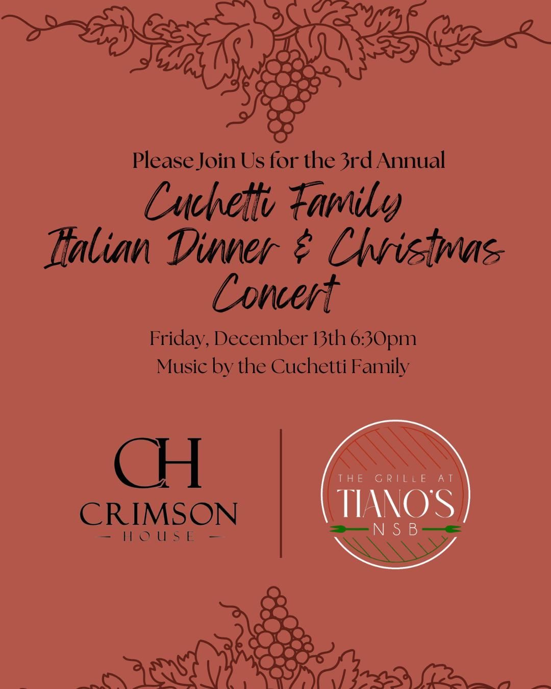 Cuchetti Family Italian Dinner & Christmas Concert