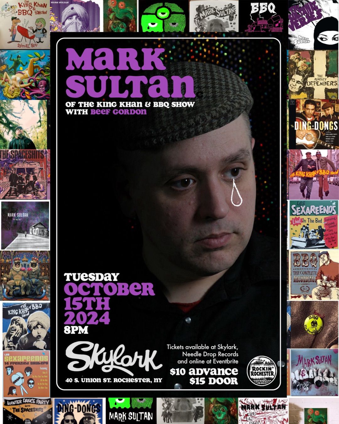 Mark Sultan \/ BBQ (of The King Khan & BBQ Show) at Rochester NY\u2019s Skylark Lounge \/wsg Beef Gordon