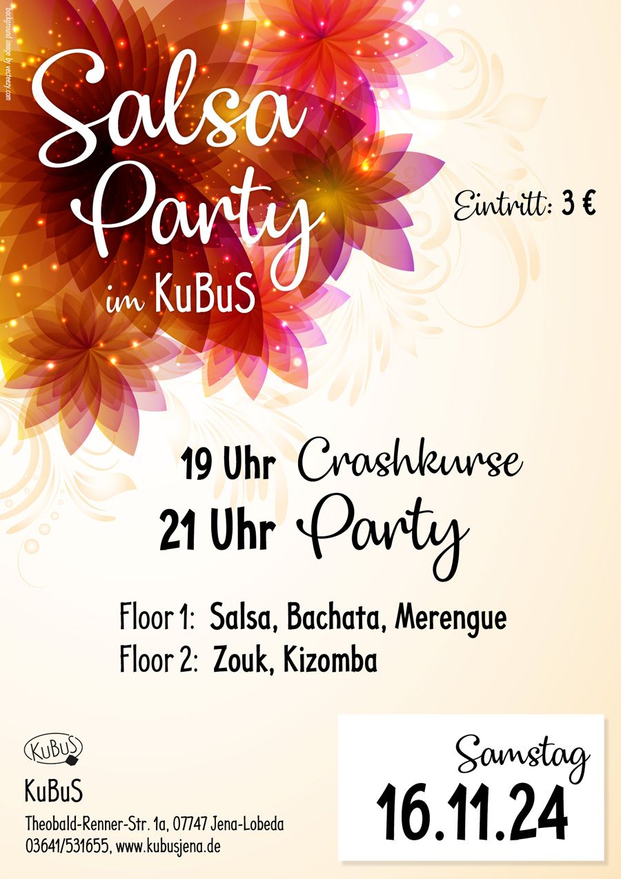 Salsa & Zouk Party mit Crashkurs