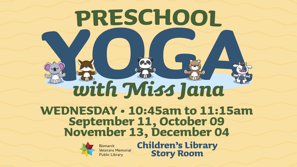 Preschool Yoga with Miss Jana