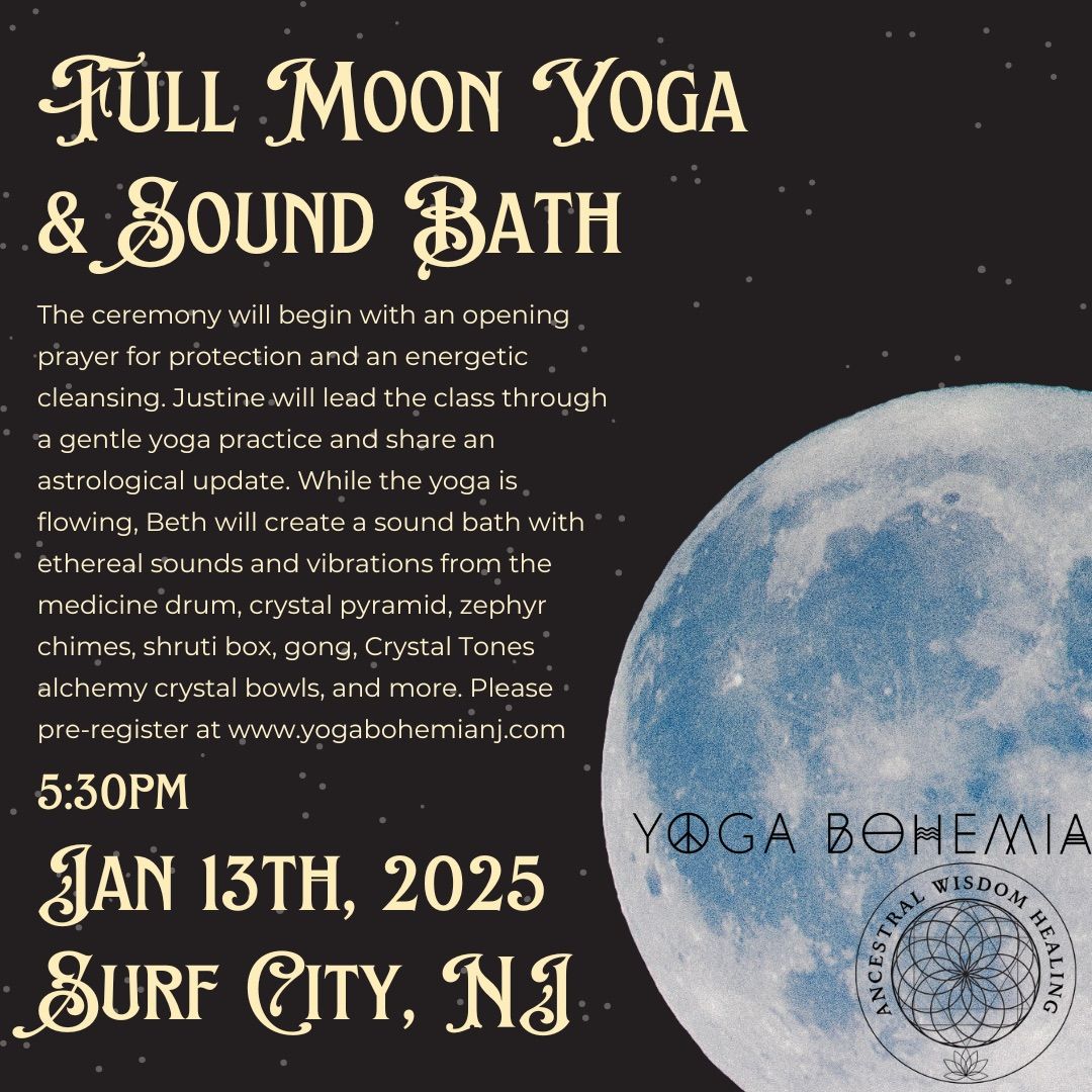 Full moon yoga & sound bath 