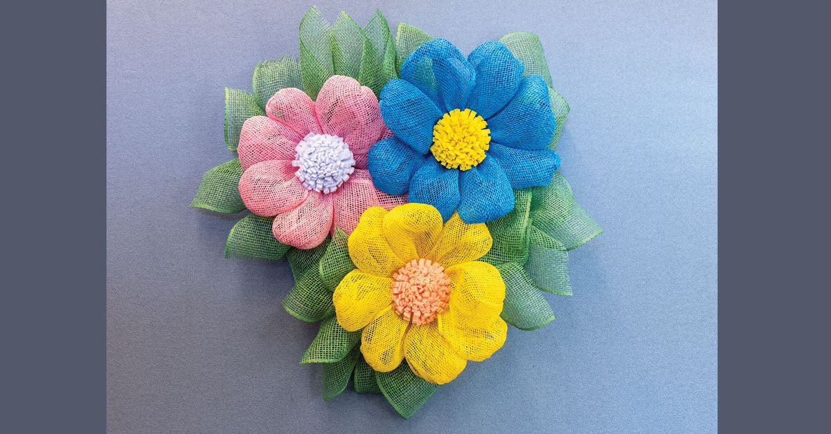 Wine & Art: Triple Flower Wreath