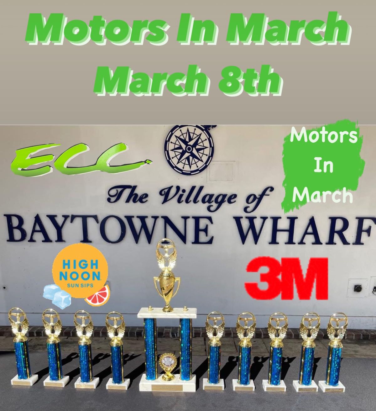 ECC's MOTORS IN MARCH AUTO SHOW @Baytowne Wharf (Charity - Children In Crisis) Sat March 8th