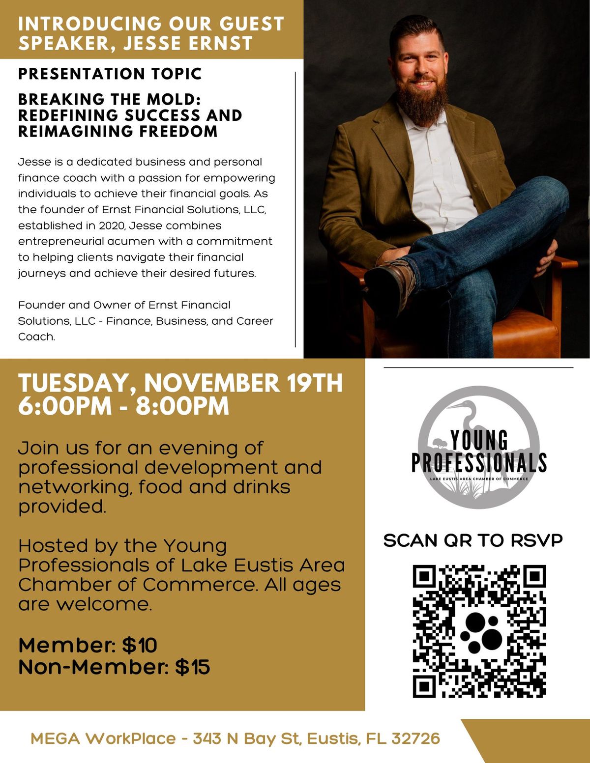 Young Professionals - Professional Development Featuring Guest Speaker Jesse Ernst