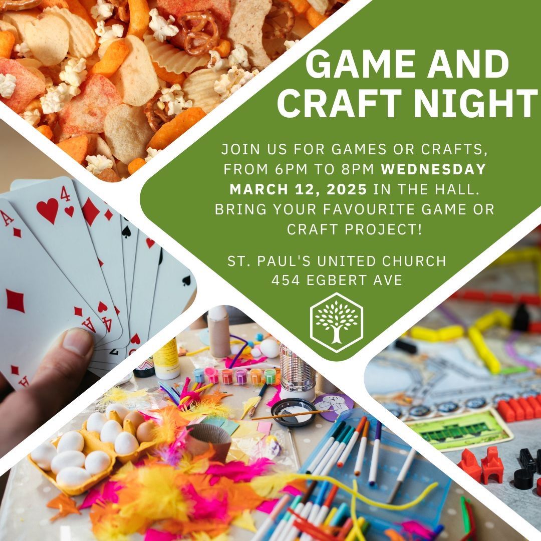 Game and Craft Night