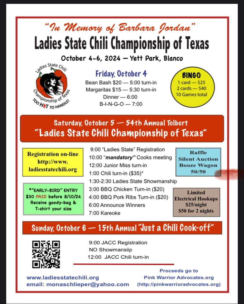 Ladies State Chili Championship of Texas