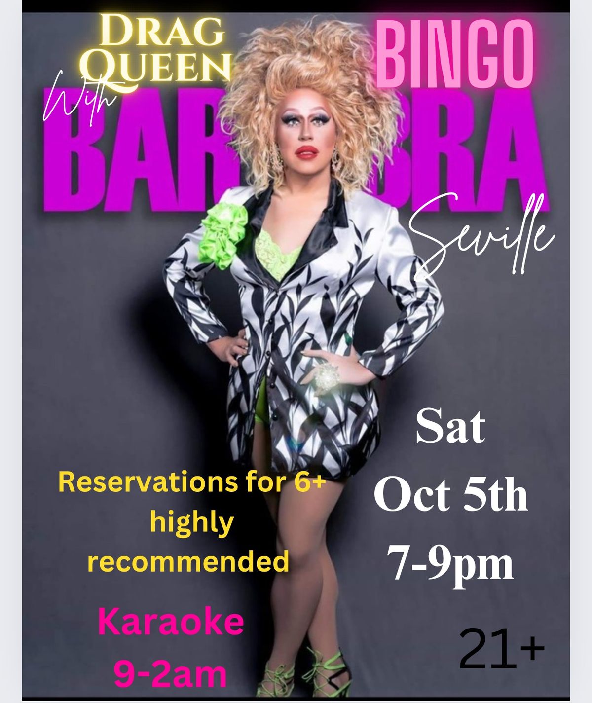 Drag Queen Bingo w Barbra Seville 